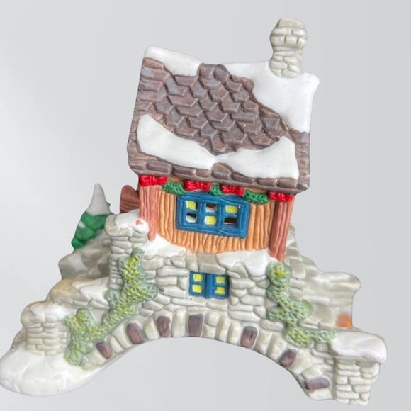 Vintage 1997 Dickens Collectibles Porcelain House Bridge - Picture 3 of 5